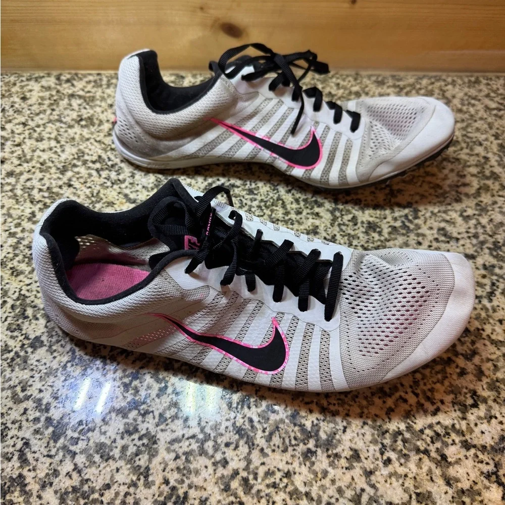 Nike‎ Women's White and Pink Running Shoes